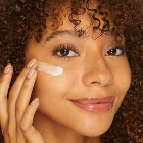 tarte primer on bathroom counter showing everyday skincare-makeup routine benefit