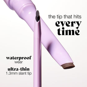 tarte quick stick liner in-hand application demonstrating quick one-stroke flick