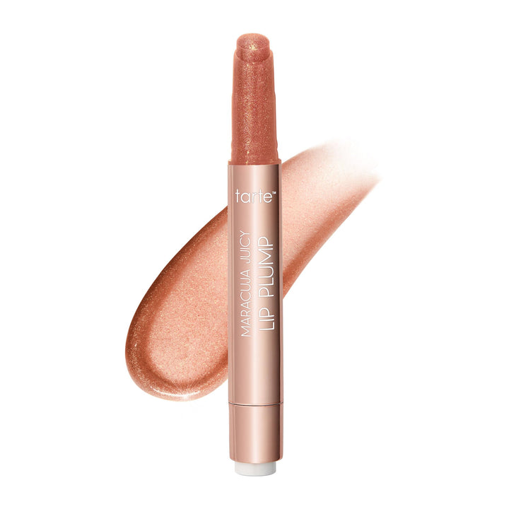 tarte front packaging showing rosy copper shade and glossy finish benefits