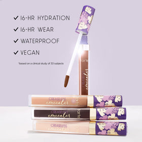 tarte scale with hand showing product size and travel-friendly convenience