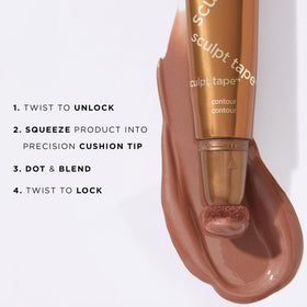 tarte used along nose bridge illustrating fine control and subtle sculpting