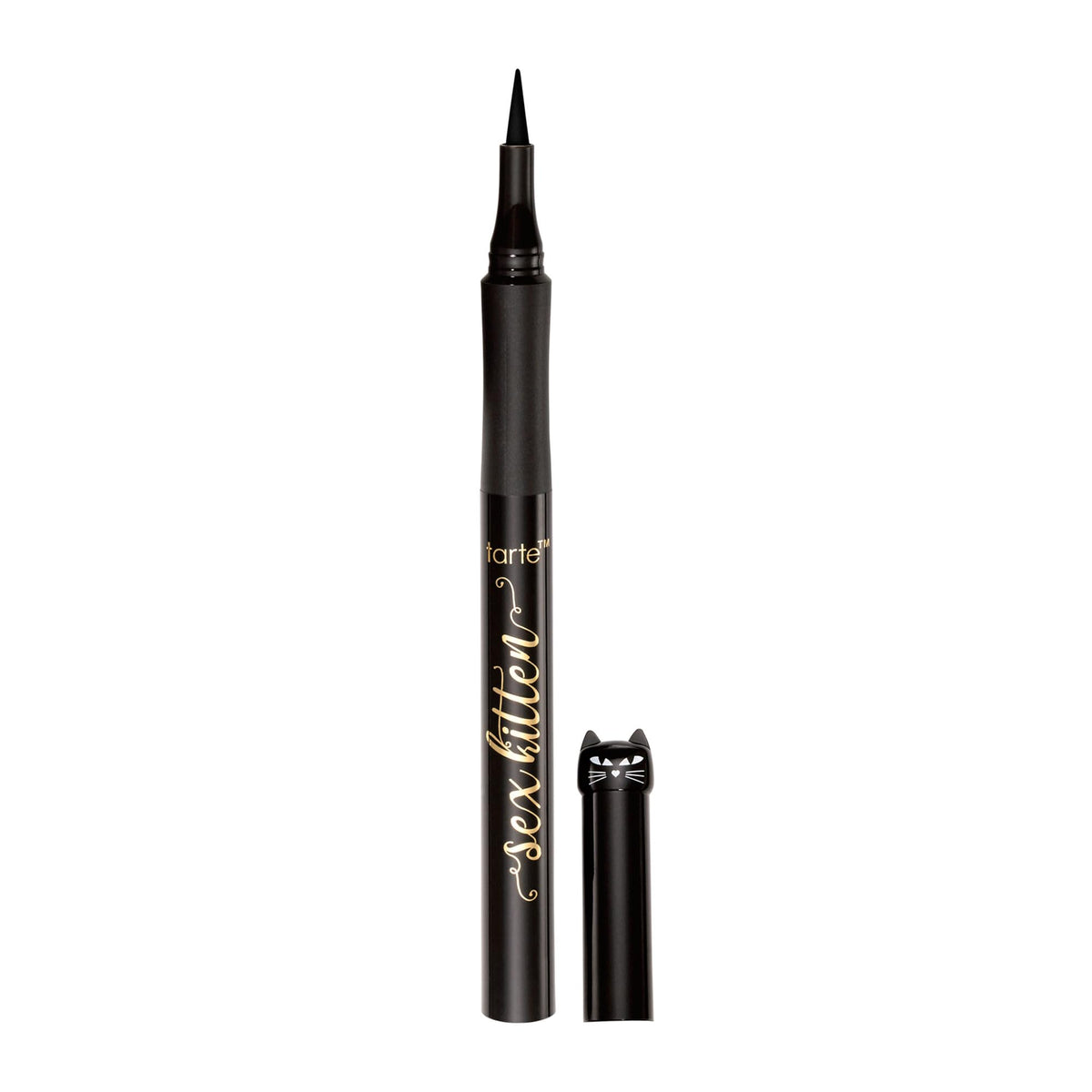 tarte front packaging showing full-size eyeliner and bold black branding benefit: clear product ID