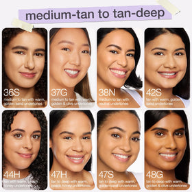 tarte shape tape before and after under-eye demonstrating brightening benefit