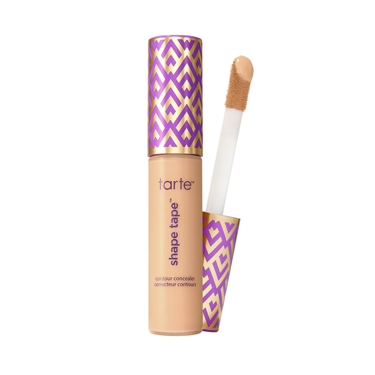tarte Shape Tape front packaging showing shade 22N and full-size product benefit visible coverage
