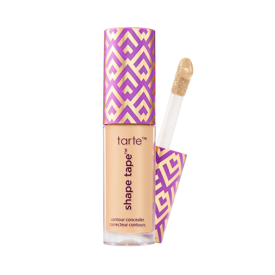 tarte travel-size concealer front view showing compact tube and label benefit