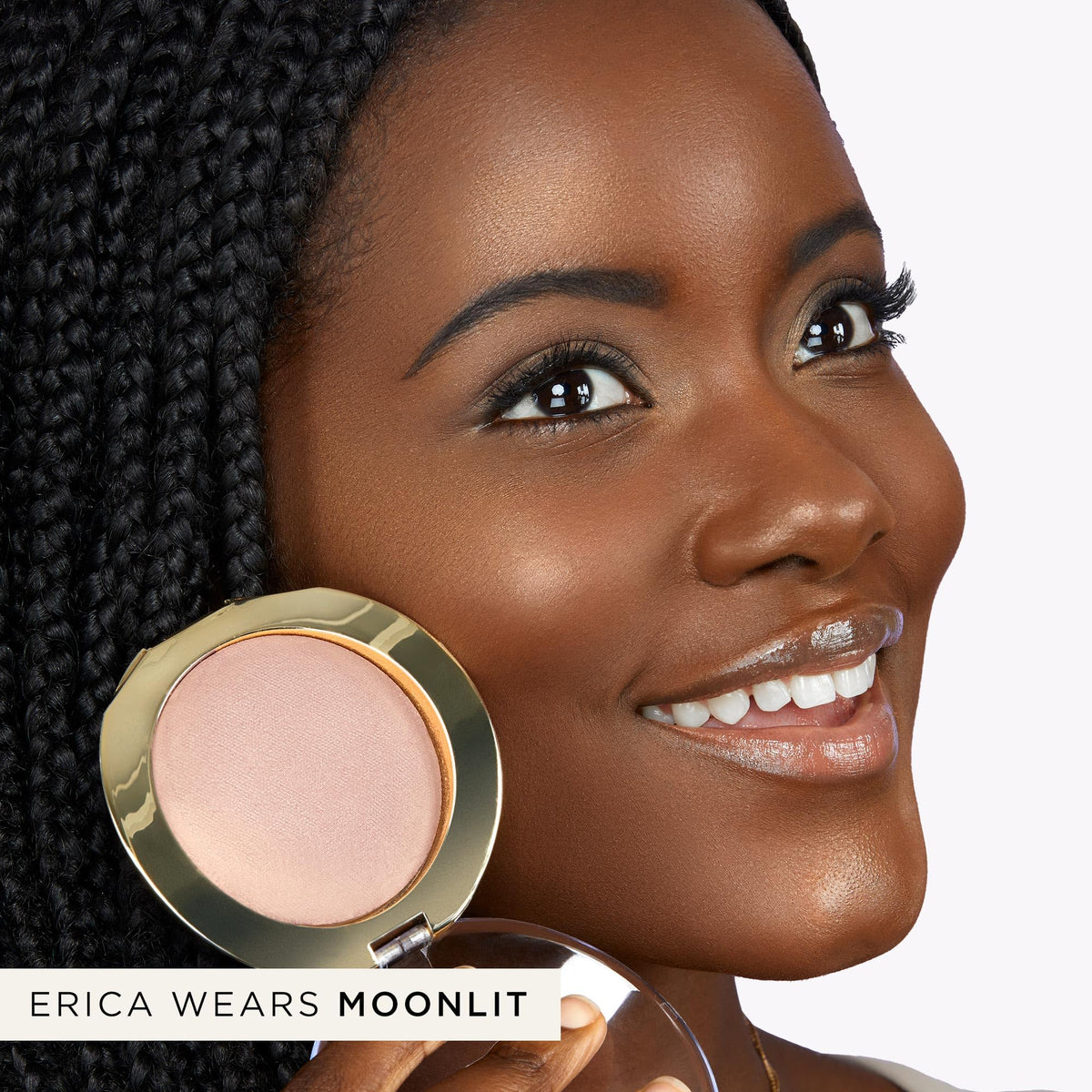 tarte compact next to everyday items showing portable size