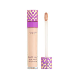 tarte shape tape glow wand front view shows packaging and lightweight applicator