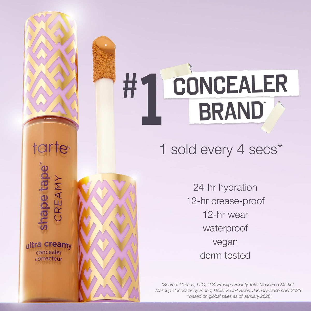 tarte multiple swatches on arm demonstrating coverage, blendability, and shade 12N match