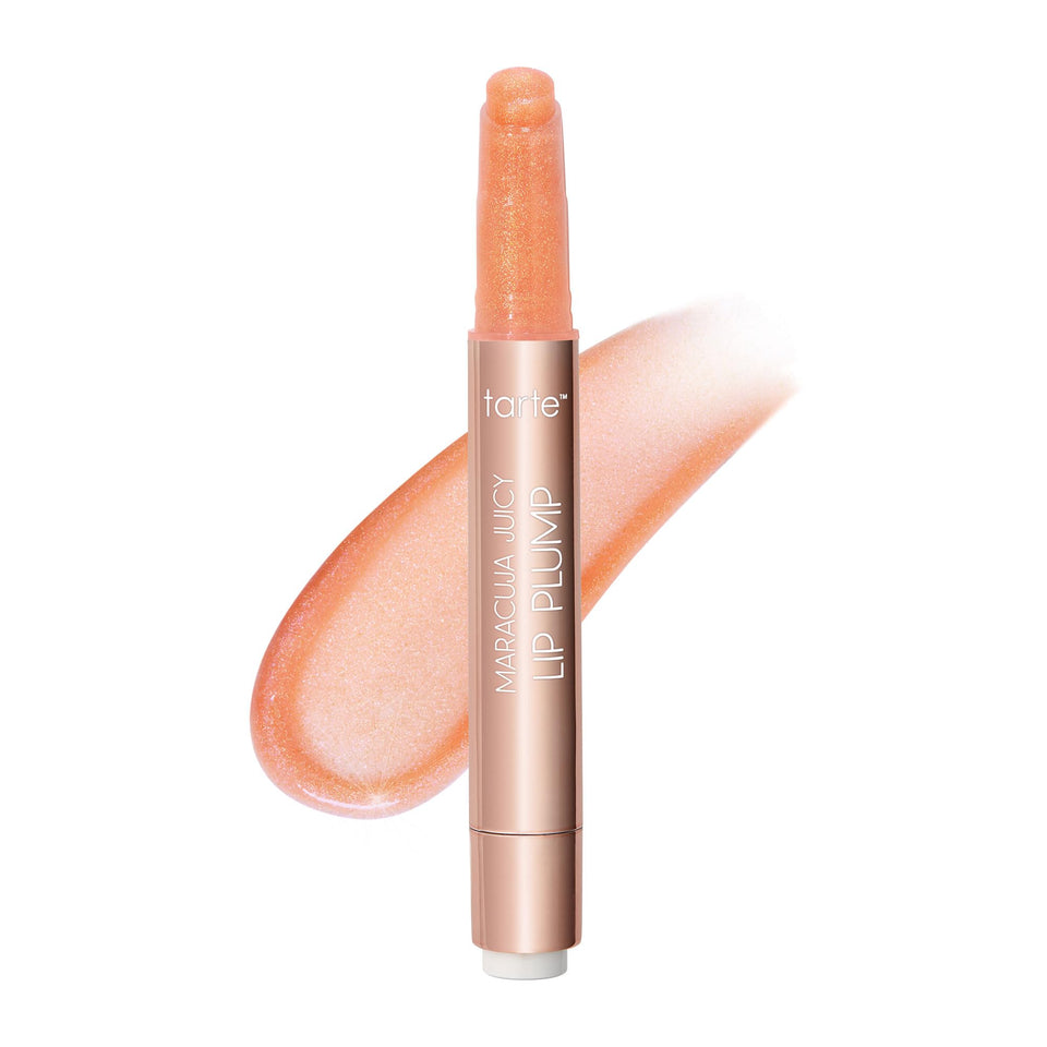 tarte front packaging showing peach shimmer gloss-balm and brand