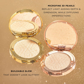 tarte size scale next to finger showing full-size portability benefit