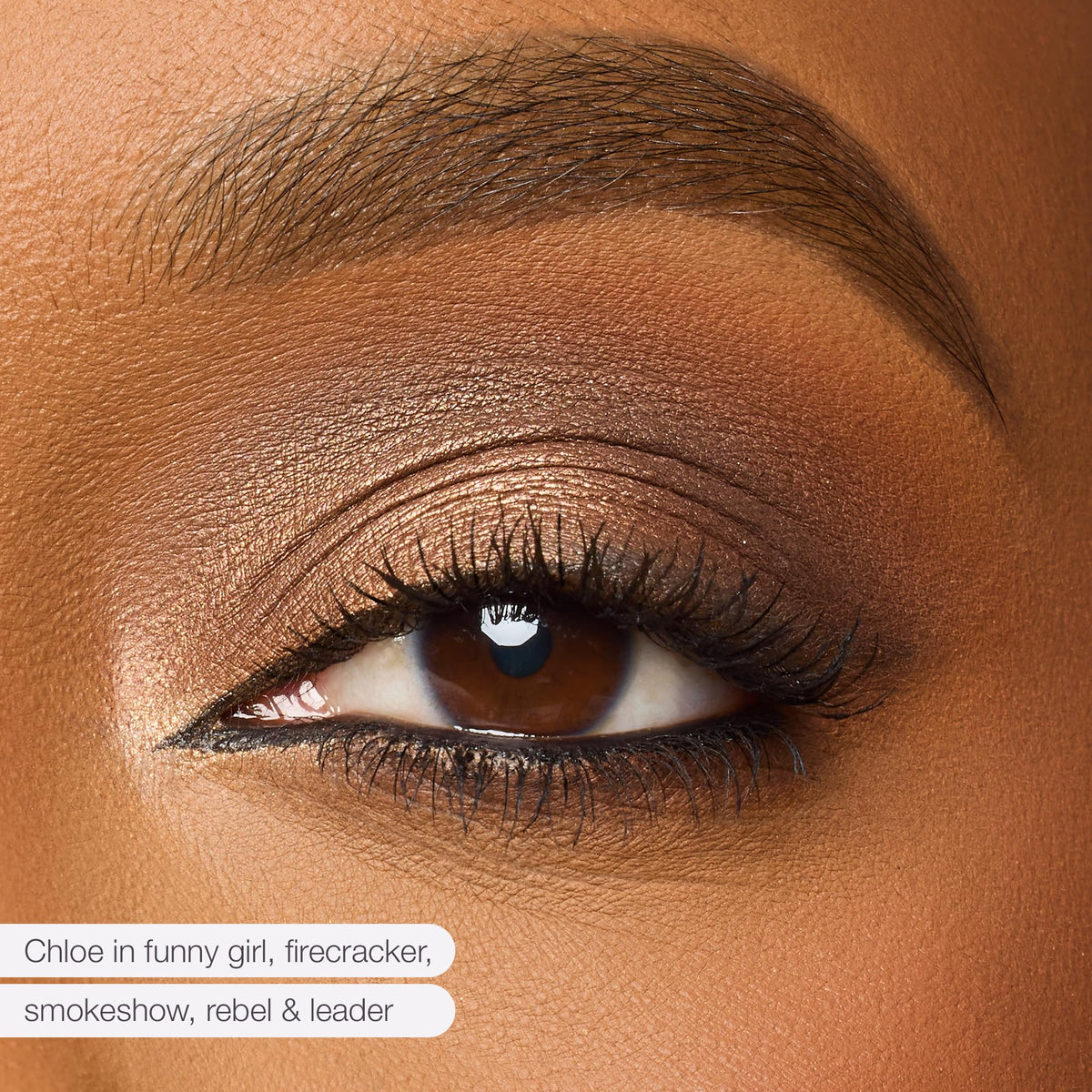 tarte shimmer shade on eyelid showing luminous lid payoff