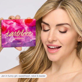 tarte packaging label and ingredients panel highlighting product info