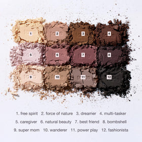 tarte open palette revealing top row cool-toned shades, simplifies morning looks