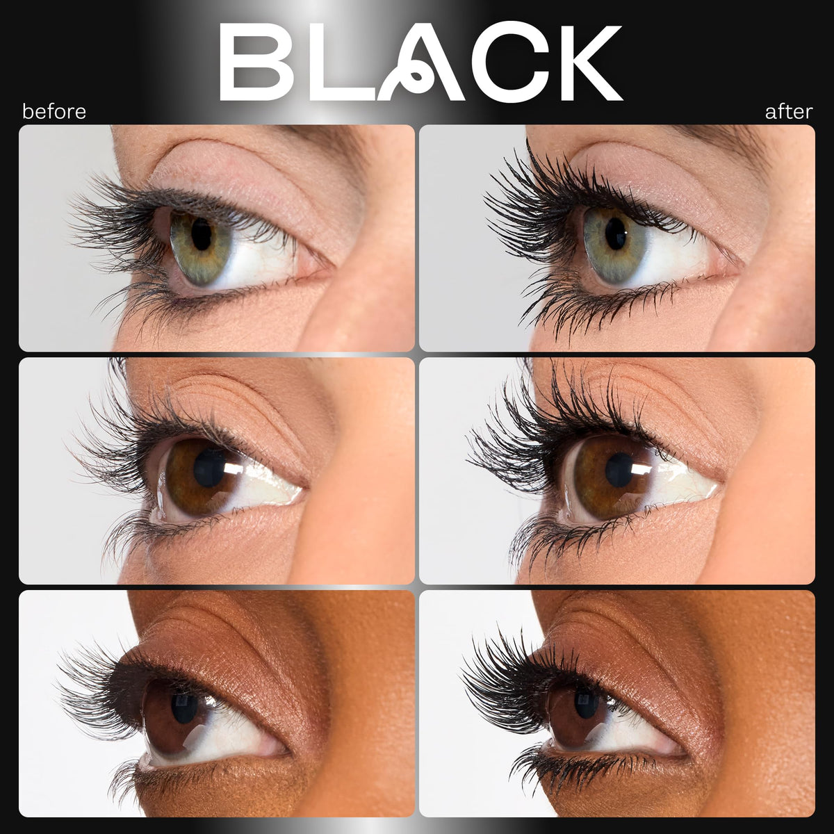 tarte wand with 296-bristle comb separating lashes for precise application