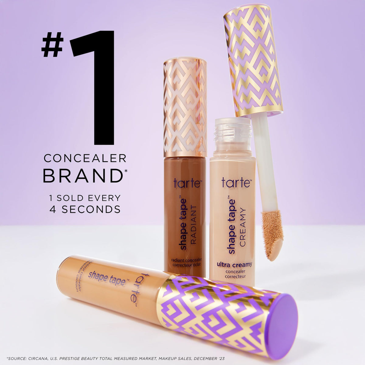 tarte travel pouch and products styled for on-the-go touch-ups