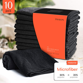 TASALON close-up of microfiber weave highlighting absorbency and soft texture benefit