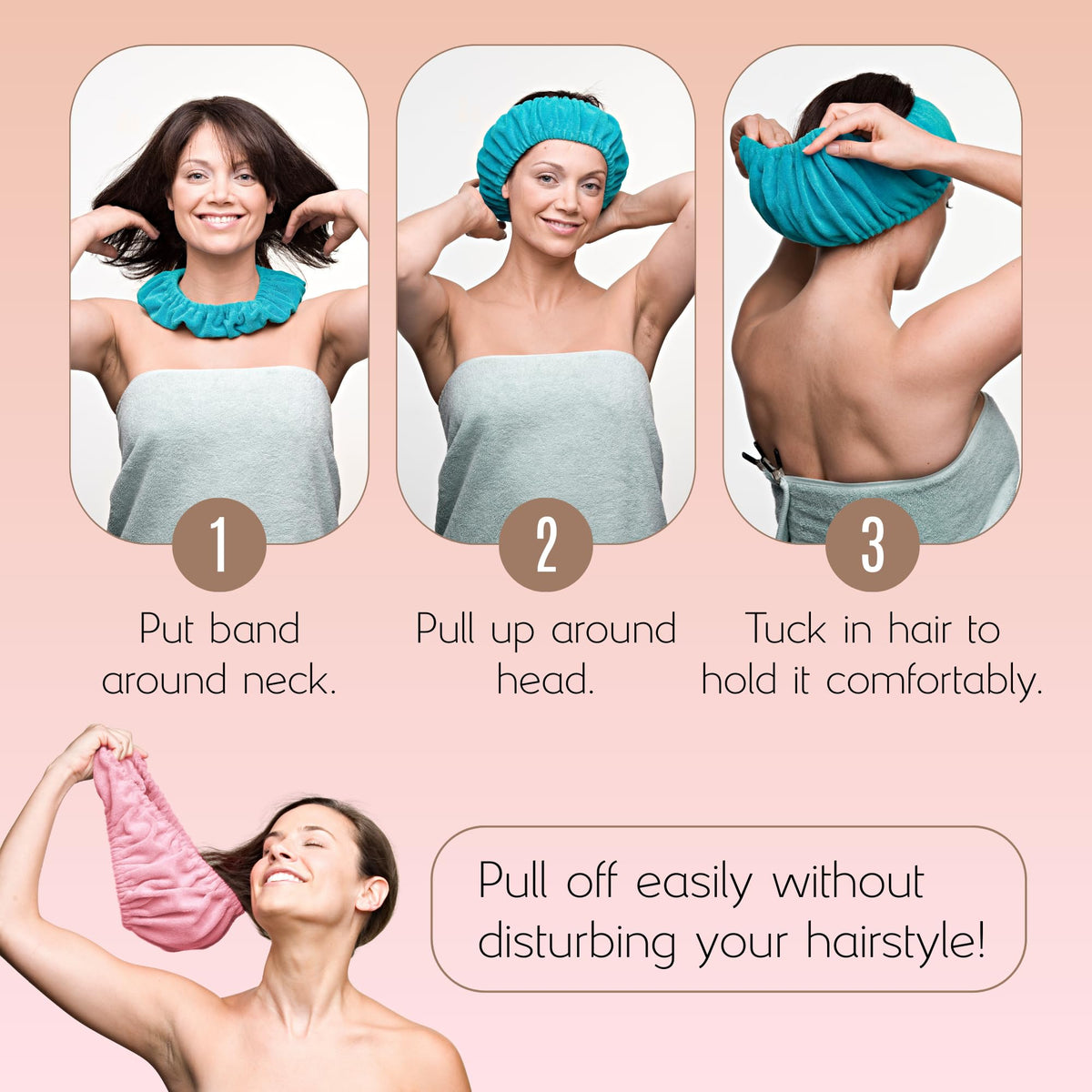 TASSI folded headband next to coin for size and portability