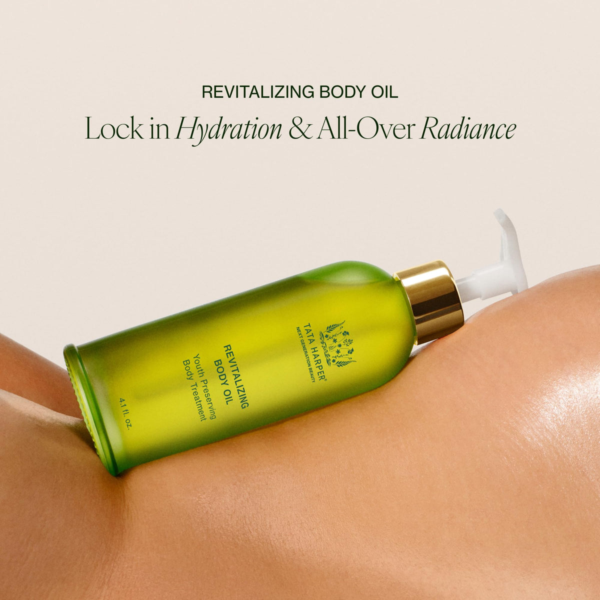 Tata Harper absorption before and after close view showing smoother-looking skin
