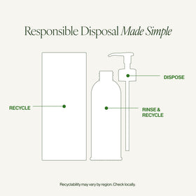 Tata Harper recycled packaging materials closeup indicating sustainable focus