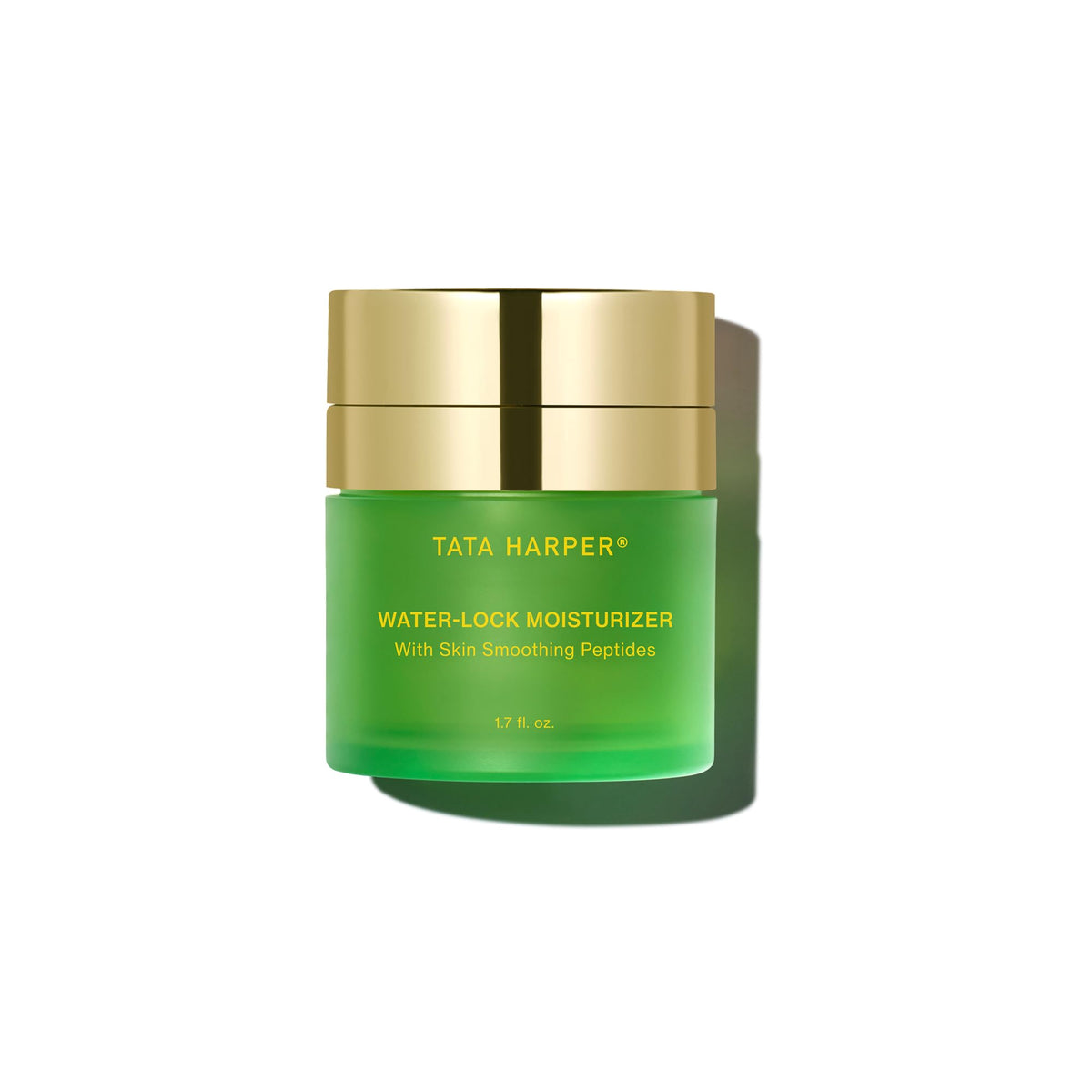Tata Harper front jar showing Water-Lock Moisturizer and sustainable design benefits