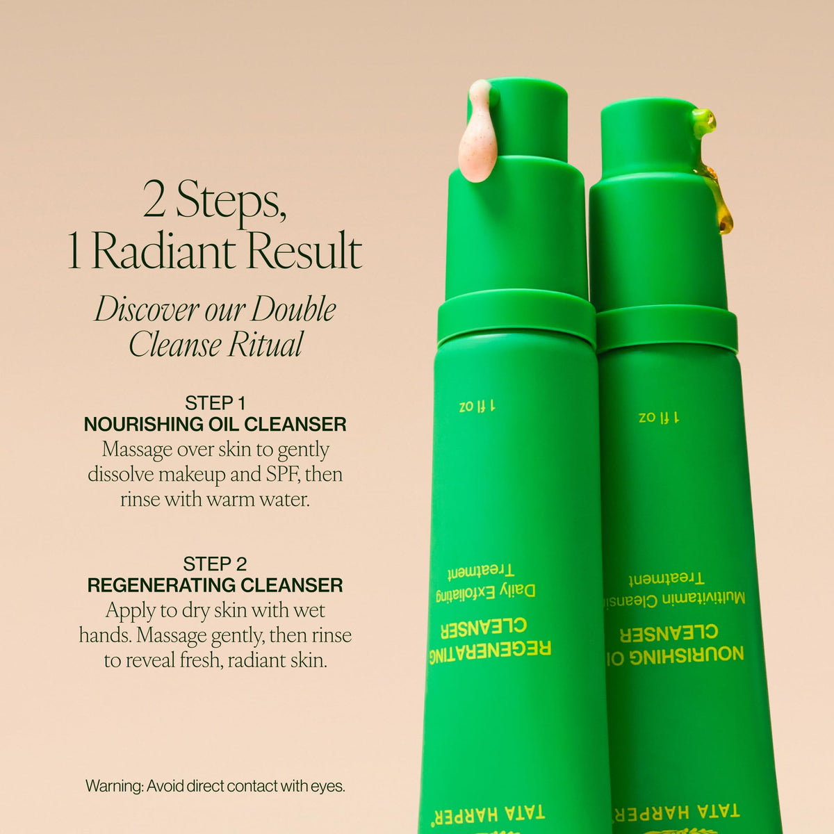 Tata Harper ingredient label detail highlighting natural components and antioxidant benefits
