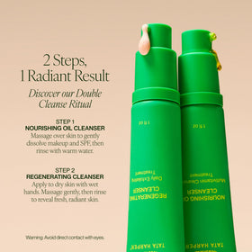 Tata Harper ingredient label detail highlighting natural components and antioxidant benefits