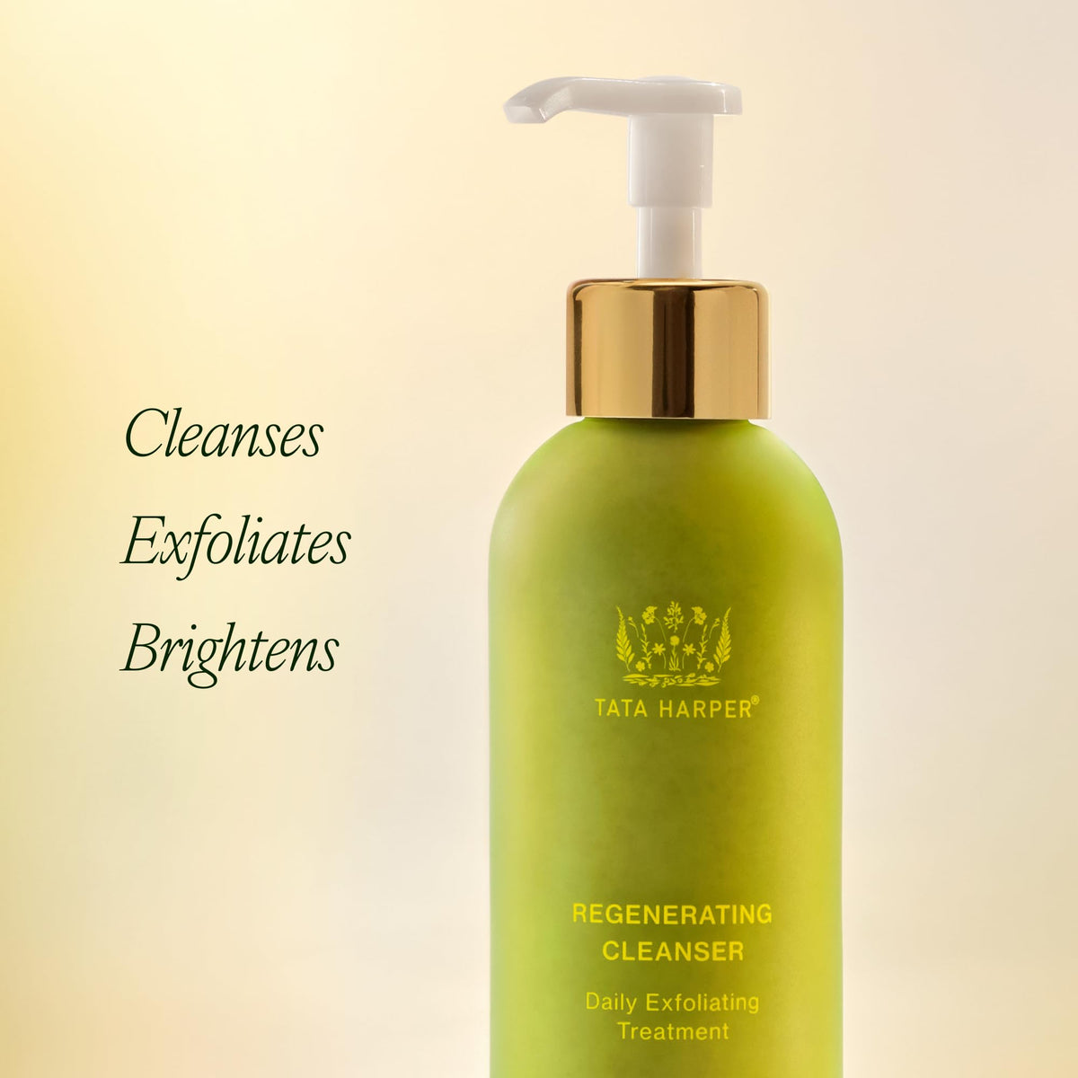 Tata Harper creamy gel texture close-up for gentle exfoliation