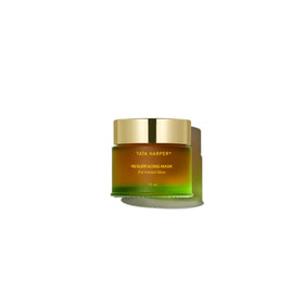 Tata Harper front packaging showing mask jar and brand benefit visible glow