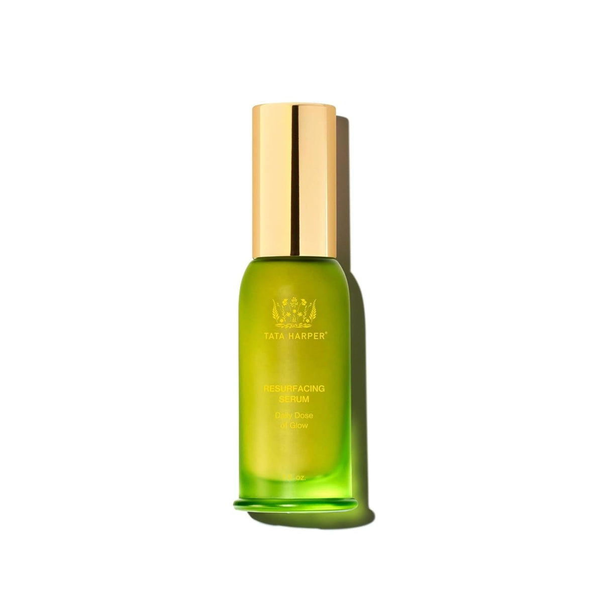Tata Harper front bottle shot showing elegant packaging and glow benefits