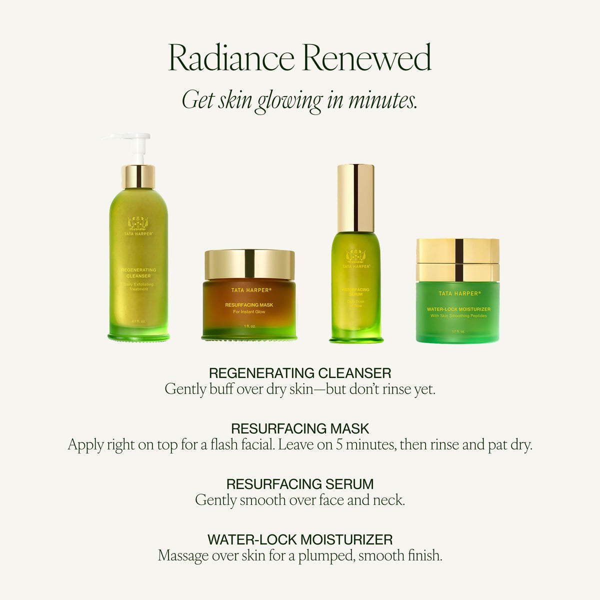 Tata Harper serum blended with Water-Lock Moisturizer for gentle application