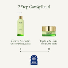 Tata Harper cleanser at sink in use showing non-stripping rinse