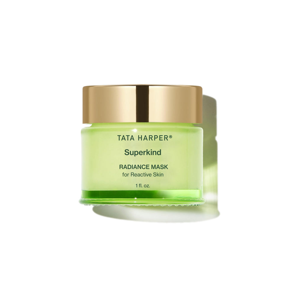 Tata Harper front jar showing packaging and gentle glow benefit