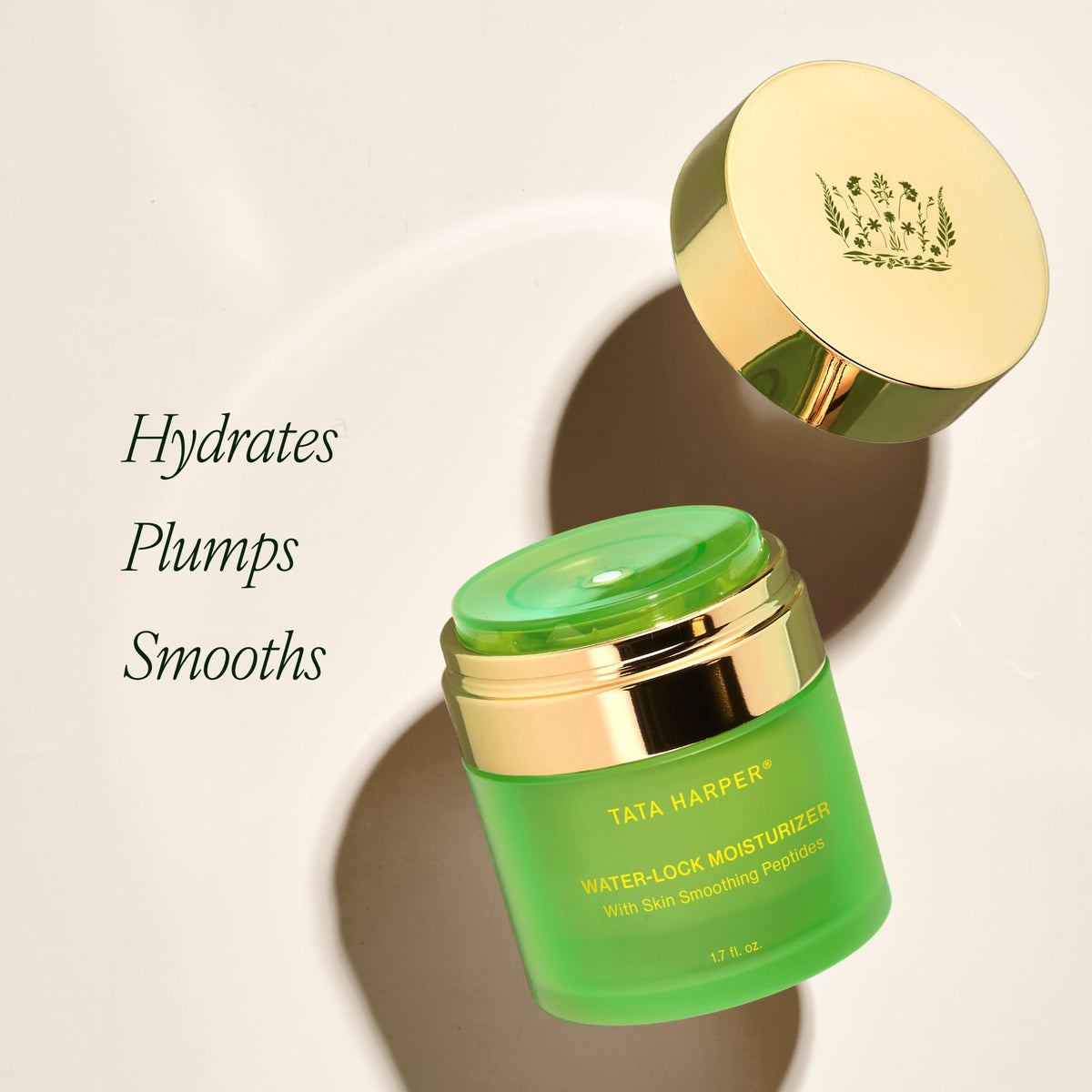 Tata Harper refill cartridge beside jar highlighting waste-reducing design
