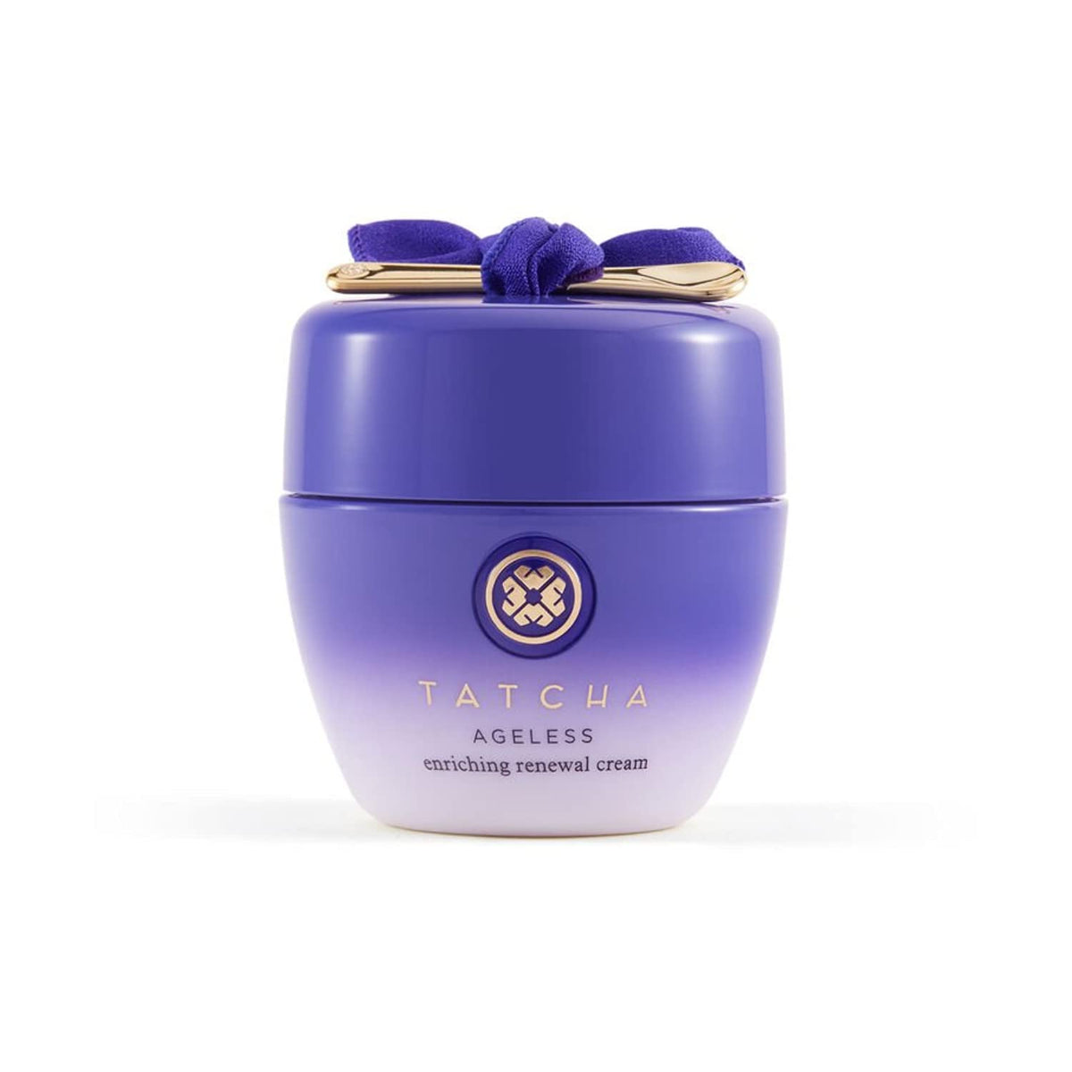 TATCHA jar front view showing luxurious packaging and premium moisturizer