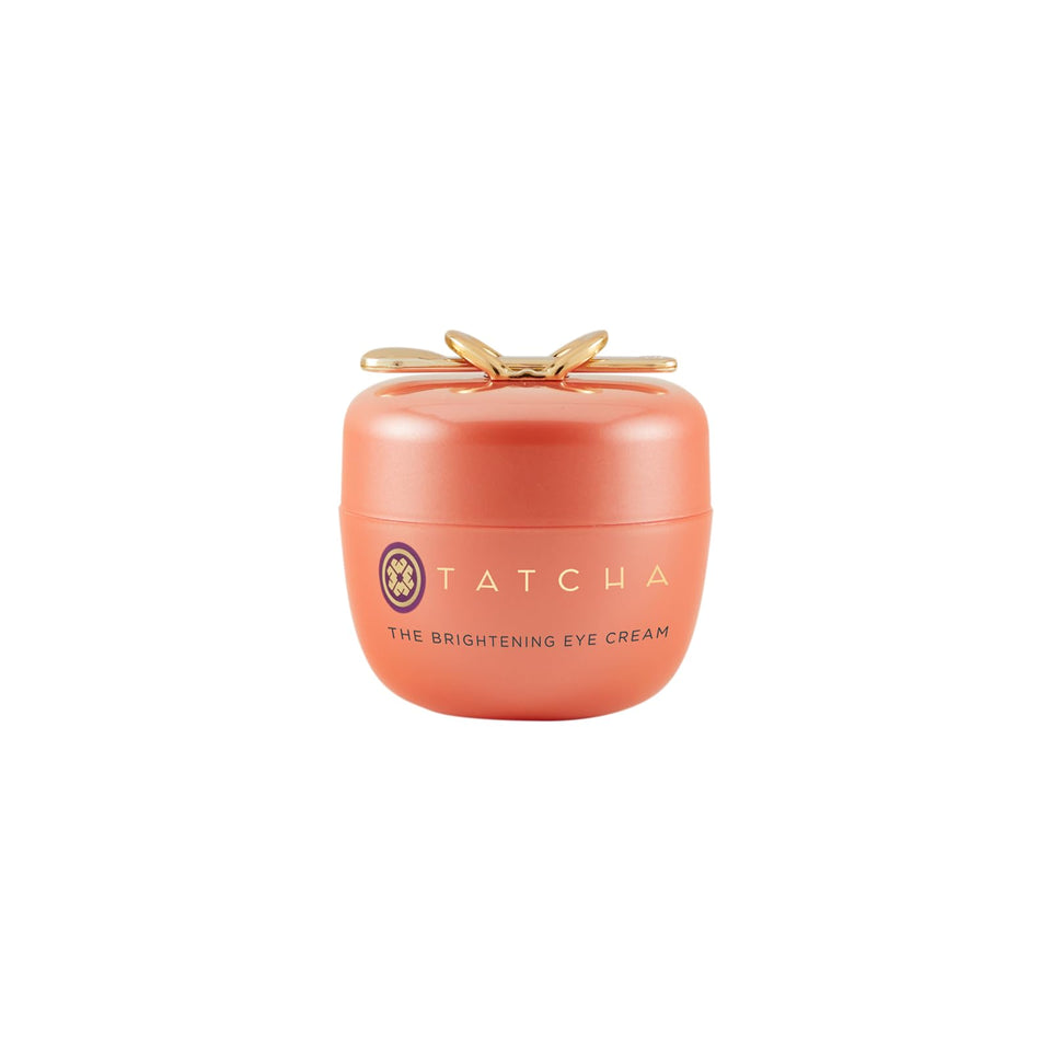 TATCHA front packaging showing jar and box highlighting brightening benefits