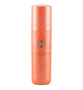 TATCHA Brightening Serum front packaging shows product and branding for brightening benefits