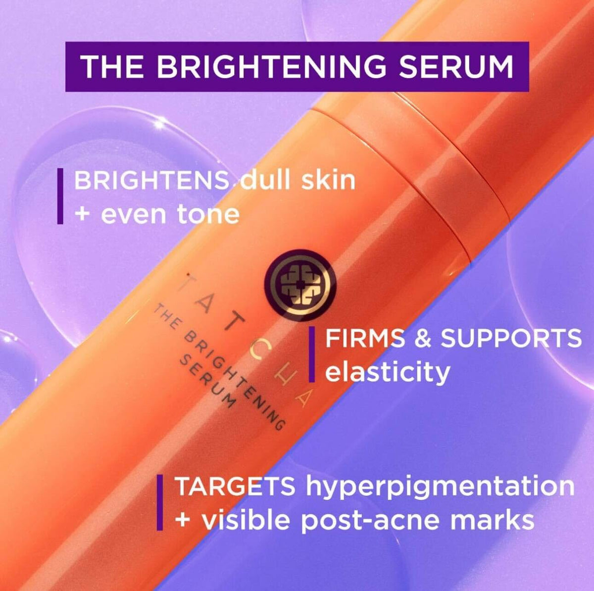 TATCHA pump close-up highlighting applicator and controlled dispensing for precise use