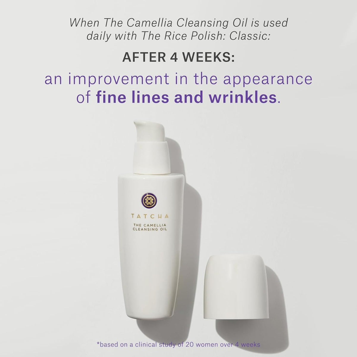 TATCHA removing waterproof mascara demo demonstrating gentle effective removal
