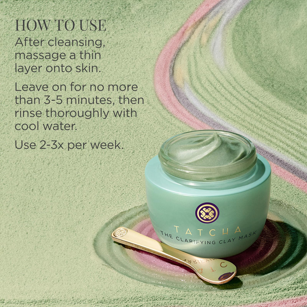 TATCHA jar beside everyday items to show 50 ml size and travel-friendly convenience