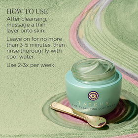 TATCHA jar beside everyday items to show 50 ml size and travel-friendly convenience