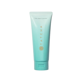 TATCHA deep cleanse front bottle showing sleek packaging and product benefit