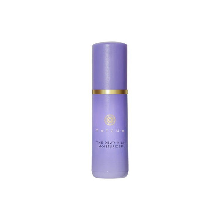 TATCHA Dewy Milk front packaging showing travel-sized 15ml for convenient hydration