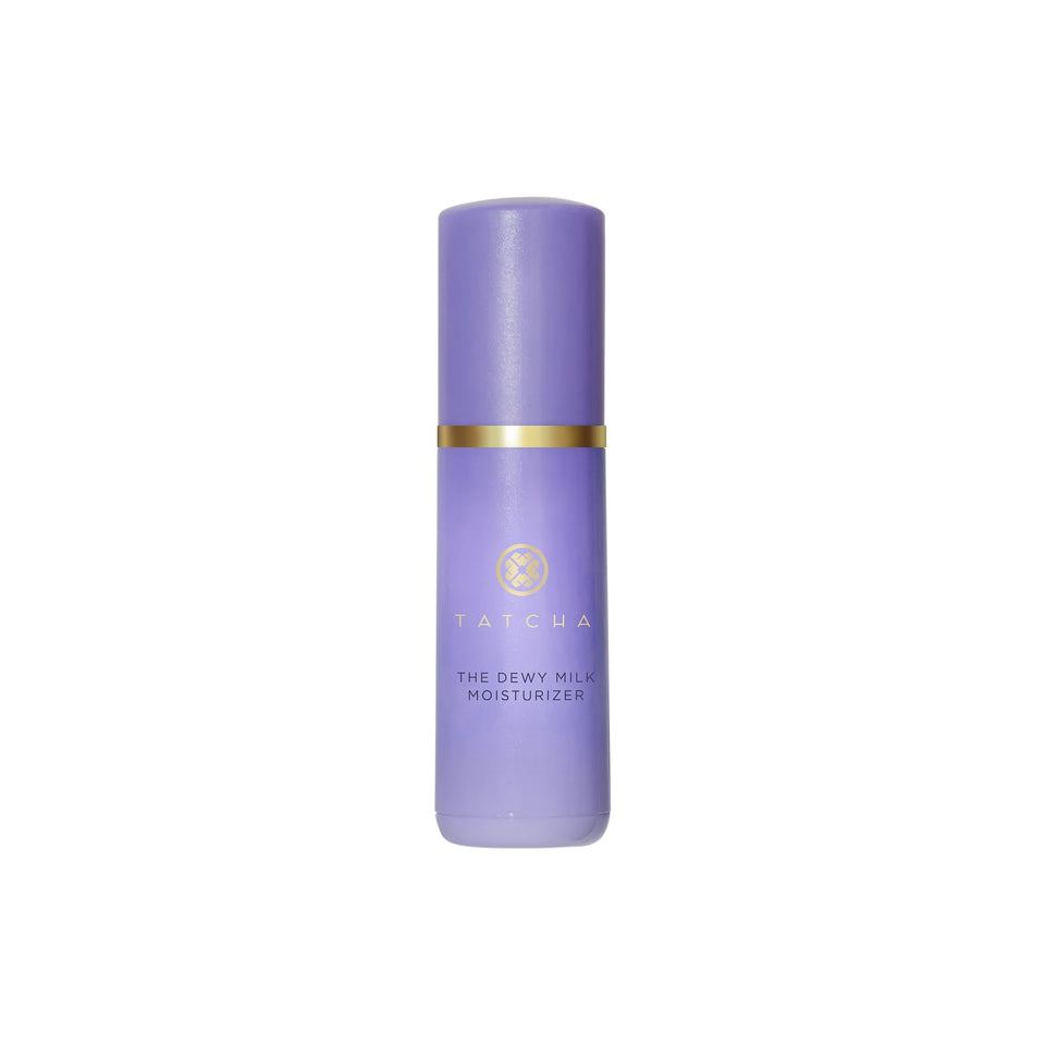 TATCHA Dewy Milk front packaging showing travel-sized 15ml for convenient hydration