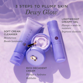 TATCHA serum applied then layered with moisturizer to lock in hydration