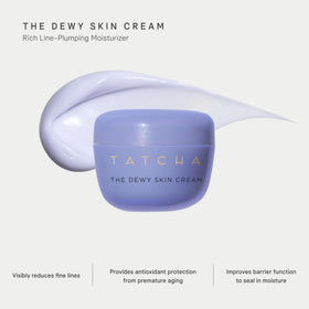 TATCHA Dewy Skin Cream jar detail showing rich moisturizing benefit