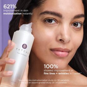 TATCHA serum texture drop demonstrating lightweight, hydrating feel