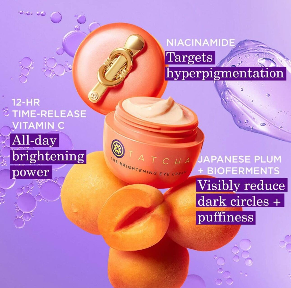 TATCHA cream on fingertip for application demonstrating easy layering