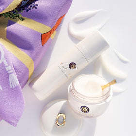 TATCHA gift box with tissue paper illustrating premium presentation and gifting ease benefit