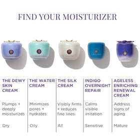 TATCHA indigo on nightstand lifestyle scene showing overnight soothing routine benefits