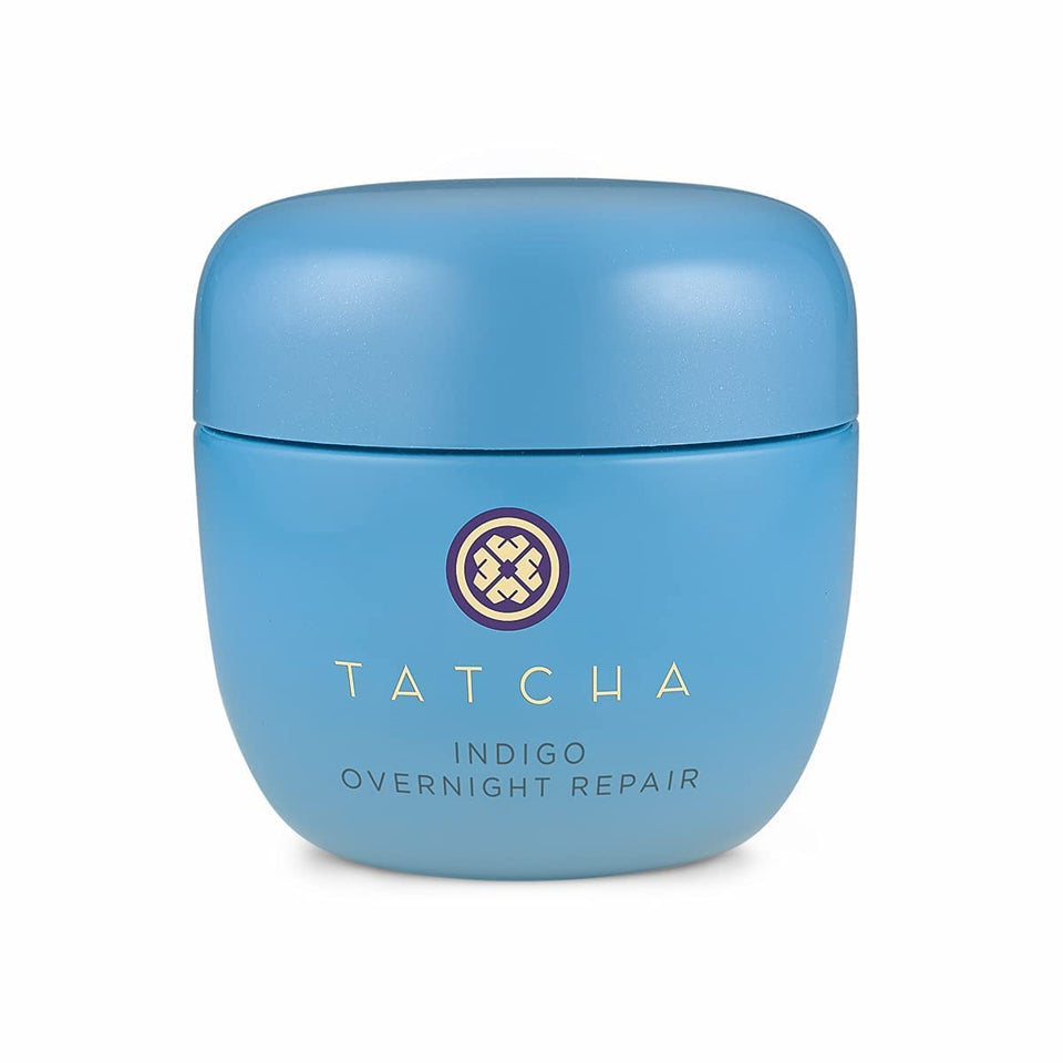 TATCHA jar front showing product and calming overnight benefits